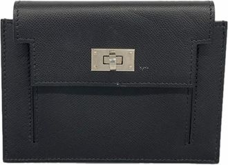 Herm&egrave;s Black Coin Purse/Coin Case (Pre-Owned)