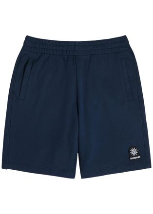 Sandbanks Sandbanks Badge Logo Cotton Shorts - Navy - Xxl