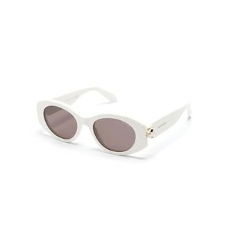 Bulgari Serpenti Forever Oval Sunglasses - female - Bvlgari - Sunglasses - White - 52 MM - Accessories