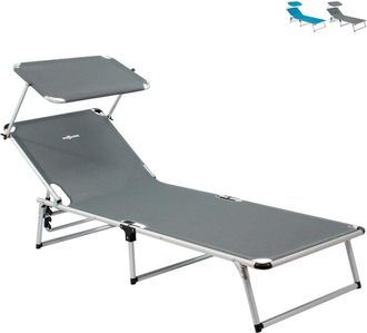 Brunner Tumbona Brunner Malibu Gris Aluminio 61x189 Cm