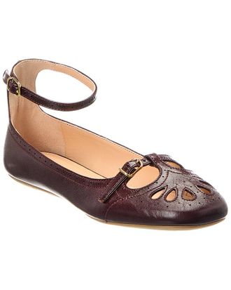Chlo&eacute; Misty Leather Ballerina Flat