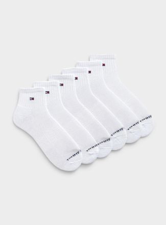 Tommy Hilfiger Mens Mini-logo ankle socks 6-pack
