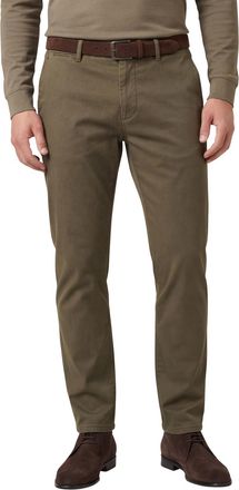 Gardeur Pantalon effen groen normale fit Gardeur