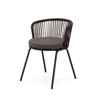 Koketto Home Silla de exterior gris con cojin