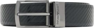 Armani Reversible Riem - unisex - Riemen - Zwart - ONE Size - Leer - Accessoires