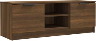 vidaXL Vidaxl - tv Cabinet Brown Oak 102x35x36.5 cm Engineered Wood