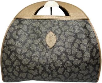 Saint Laurent Pre-owned Handbag - Dames - Vintage Handtas - Grijs - ONE Size - Leer - Vintage