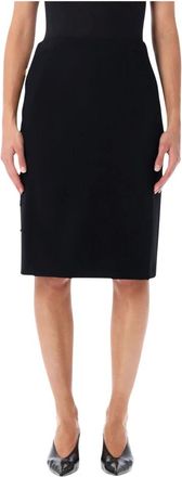 Versace Falda l&aacute;piz el&aacute;stica - Skirts - Mujer - Negro - S