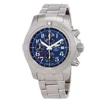 Breitling Avenger Chronograph GMT Automatic Blue Dial Mens Watch A24315101C1A1