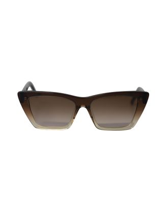Saint Laurent Pre-owned Mens Cat Eye Sunglasses in Brown Acetate - One Size