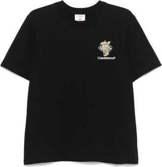 Casablanca T-shirt con stampa - Nero