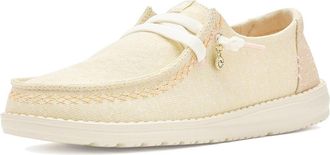 Hey Dude Wendy Break Surf Jersey Womens Flat Shoes Bone White/Multi : 12 M, Textile