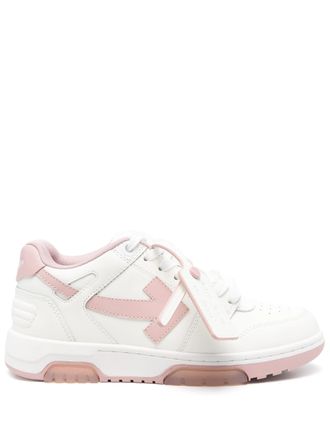 Off-white Out Of Office Kalfsleer Wit Roze