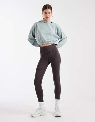 adidas All me - Leggings alla caviglia color aurora coffee mel.-Marrone