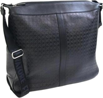 Ferragamo Pre-owned Cross Body Bags, male, Black, Size: ONE SIZE Pre-owned Shoulder bag