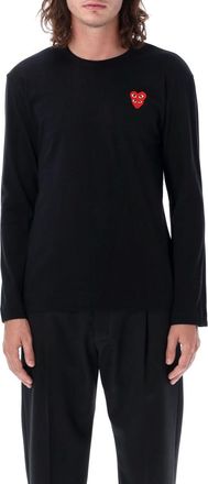 Comme Des Gar&ccedil;ons Black Crewneck T-Shirt