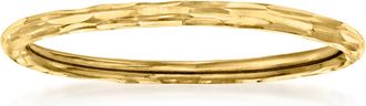 RS Pure by Ross-Simons Italian 14kt Yellow Gold Grooved Ring