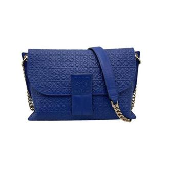 Loewe Pre-owned Avenue Shoulder Bag - Dames - Vintage Schoudertas - Blauw - ONE Size - Leer - Vintage
