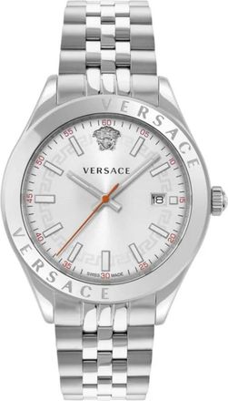 Versace Accessoires, Heren, Grijs, ONE Size, Hellenyium Horloge