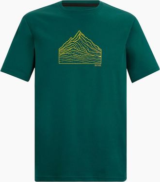 Regatta Mens Regatta Mens Fingal Topographic T-Shirt - Green - Size: 50