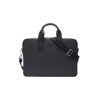 Lacoste Chantaco Sacoche ordinateur - Heren - Laptoptassen - Zwart - ONE Size - Leer - Tassen