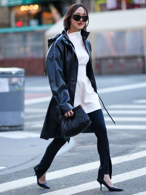 minigonna su leggings