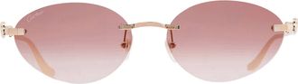 Cartier Panthere de Cartier Red Oval Ladies Sunglasses CT0504S 002 58