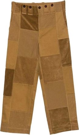 Junya Watanabe Broeken, Heren, Bruin, S, Katoen, Wr-P029 Broek