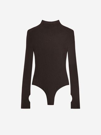 Courrèges Ribbed Knit Body Top