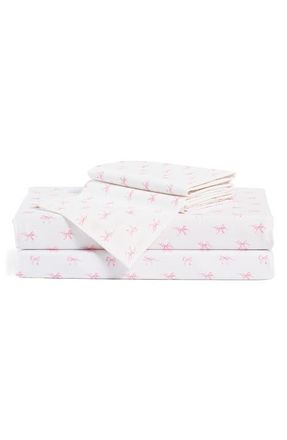 Petite Plume Cotton Sheet Set in White at Nordstrom, Size Full