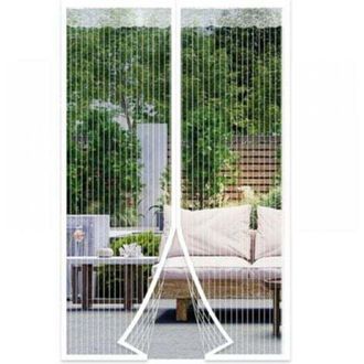 OEM Mosquitera Magn&eacute;tica Para Puerta De 140x220 Cm, Con Cierre Autom&aacute;tico, Kit De Instalaci&oacute;n Y Tira Adhesiva - Crezuo