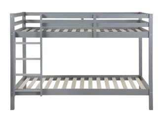 Vente-Unique Bunk Beds - 2 X 90 X 190 Cm - Solid Pine - Grey - ANICET II | Size: Single