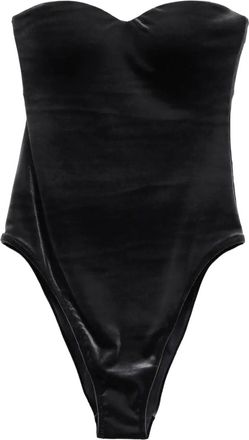 Balenciaga Costume intero con scollo a cuore - Nero