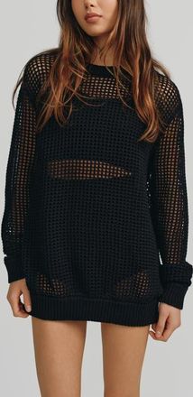 Kathryn McCarron Freja Boyfriend Sweater in Black at Nordstrom, Size X-Small