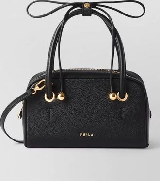 Furla diamante mini leather top handle bag