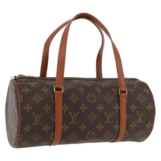 Louis Vuitton Papillon Monogram Canvas Brown Canvas Handbag (Pre-Owned)