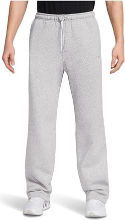 Nike Sportswear Club Fleece Bungee Pants Mens Workout Birch Heather/White/White : 2XL, Cotton/Polyester