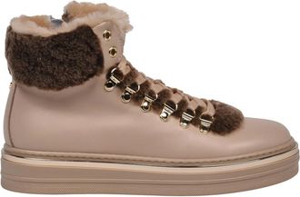 Baldinini Bot&iacute;n de piel nude - Shoes - Mujer - Beige - 36 EU