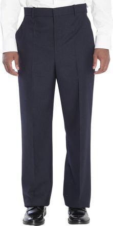 Saint Laurent Hoge taille broek van wol - Heren - Nette broeken - Blauw - M - Wol - Broeken