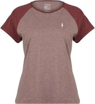 NIKIN TreeShirt Raglan Colorblock Coffee Funktionsshirt f&uuml;r Damen | braun