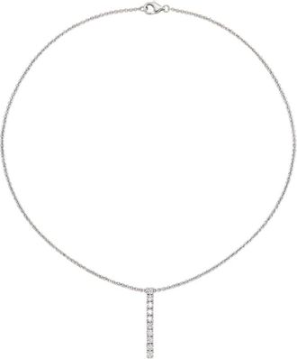 John Richmond Vertical Bar Hanger Ketting - Dames - Kettingen - Grijs - ONE Size - Accessoires