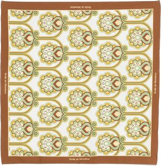 Dr&ocirc;le de Monsieur Sciarpa a fiori - Bianco