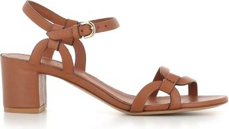 Del Carlo Betty Sandal - Dames - Sandalen met hakken - Bruin - 41 EU - Leer - Schoenen