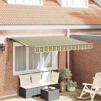 vidaXL Toldo Retr&aacute;ctil Verde 250 X 200 Cm Tela Vidaxl