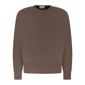 Stone Island Felpa Girocollo - - Sweatshirts & Hoodies - Uomo - Marrone - XL