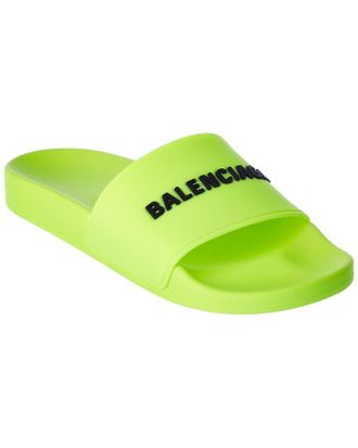 Balenciaga Logo Rubber Pool Slide