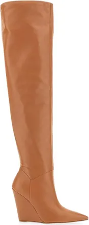 Stuart Weitzman Light Brown Solid Boots