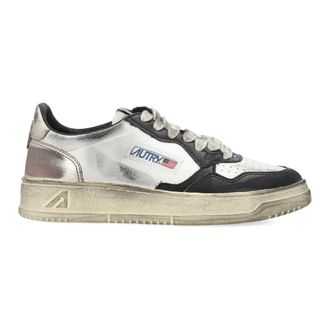 Autry Witte Zwarte Platinumsneakers Vintage Stijl - Dames - Sneakers - Veelkleurig - 37 EU - Schoenen