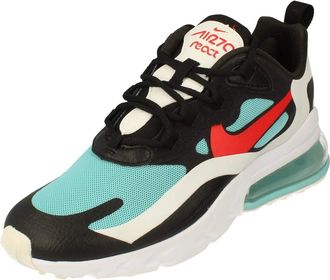 Nike Womens Air Max 270 React Running Trainers DA4288 Sneakers Shoes (UK 6.5 US 9 EU 40.5, Black Chile red Bleached Aqua 001)