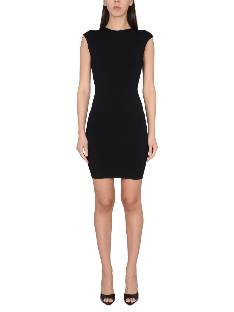 オールインワン・サロペット Dsquared2 Short Dress With Padded Shoulders Puff One Shoulder Dress